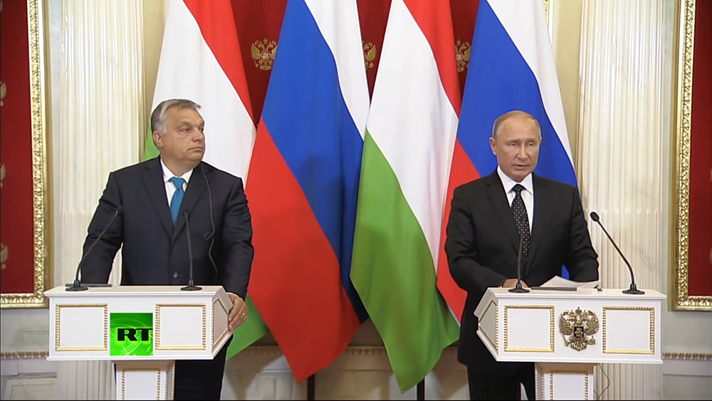 Встреча президента России Владимира Путина и премьер-министра Венгрии Виктора Орбана