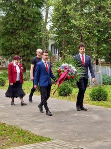 Возложние венков 9 мая 2022 в г. Капошвар