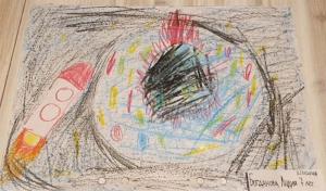 Детские рисунки ко дню запуска первого человека в космос